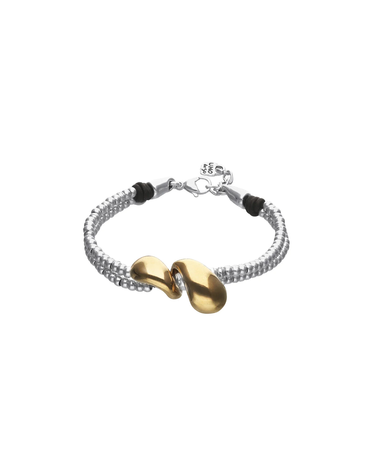 UNOde50 Axis Double Strand Bracelet - Silver & Gold | PUL2662