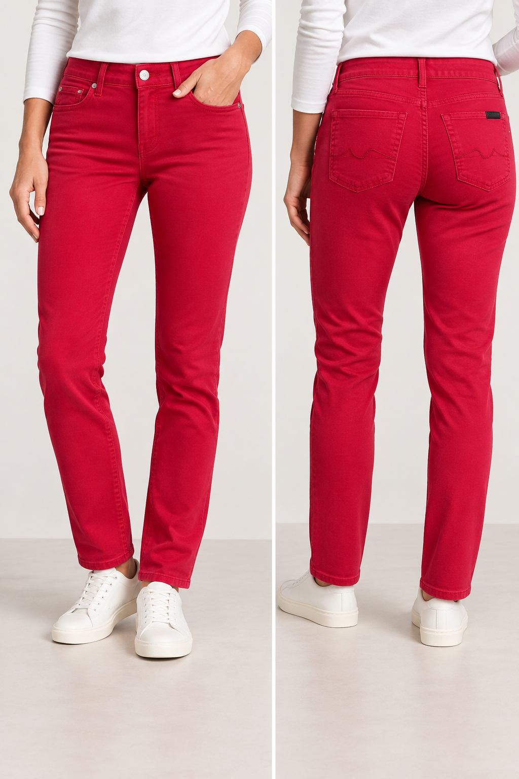 7 For All Mankind Gwenevere Super Skinny Jeans | Raspberry