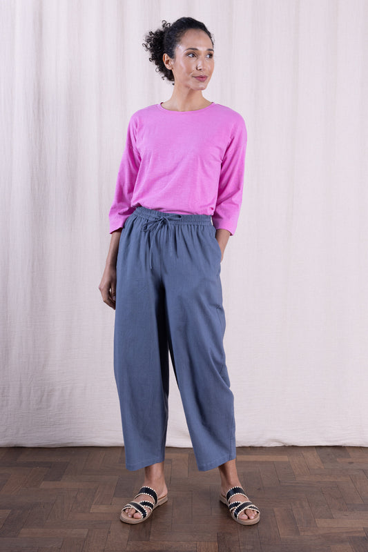 Pepper Cotton Elastic Waist Bubble Trouser | Nomads CS1114PPR