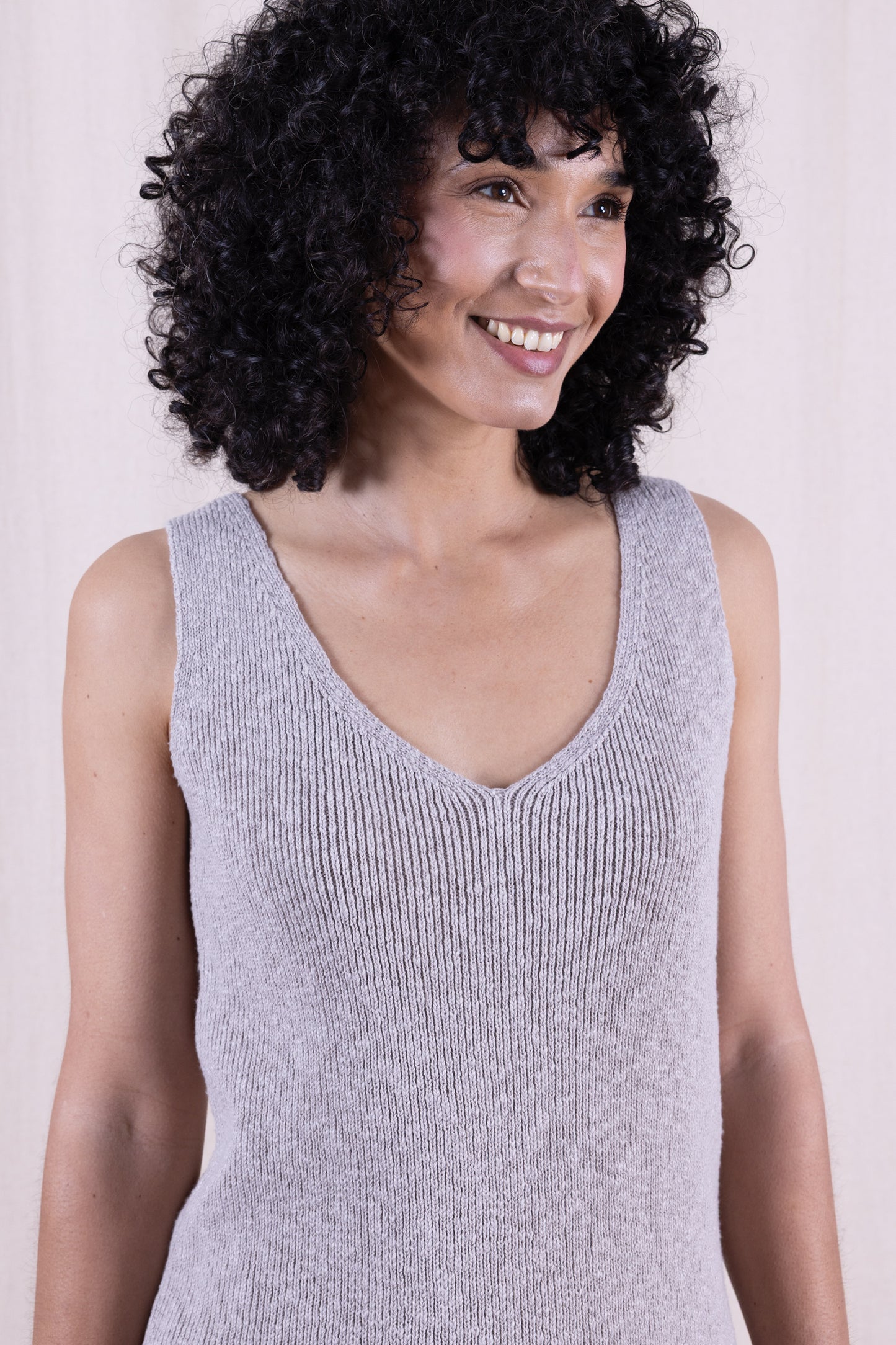 Cotton Knitted Vest Agate | Nomads KC7102AGT