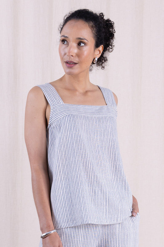 Cornflower Linen Cami Top | Nomads RV4257CFL