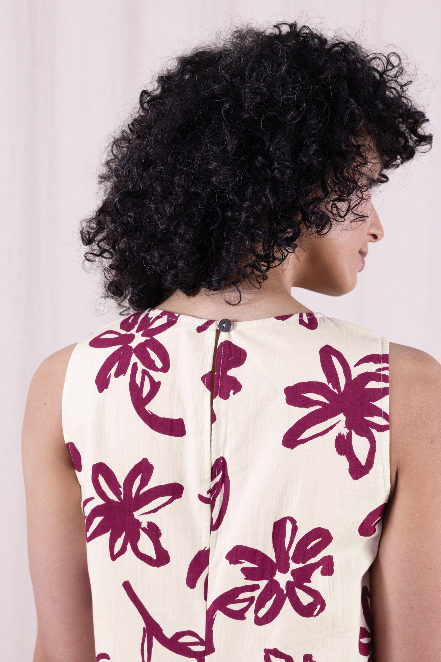 Rosewood Cotton Poplin Dress | Nomads ZN2187RSW
