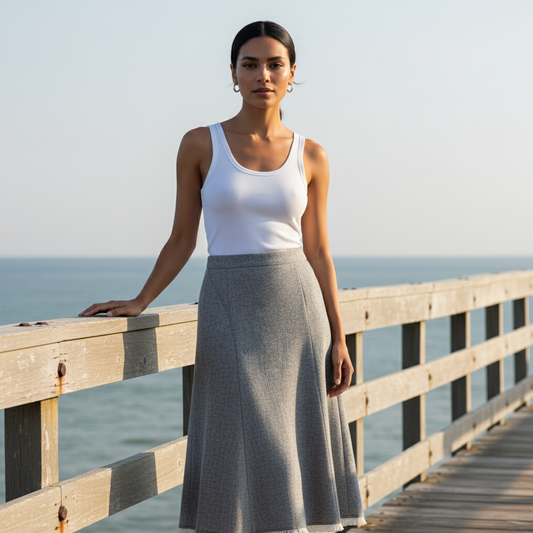 Salt n Pepper Natural Blender Skirt | Foil FO8165