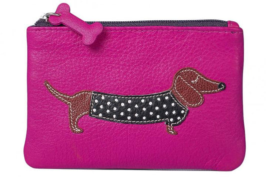 Best Friends Sausage Dog Coin Purse - Pink