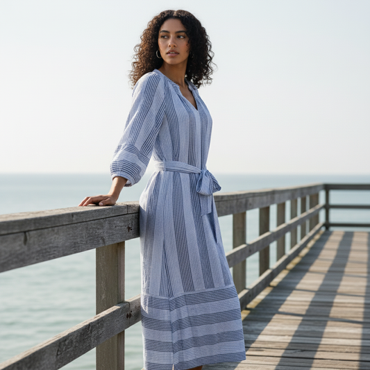 Set the Tone Blue Denim Stripe | Foil FO8274