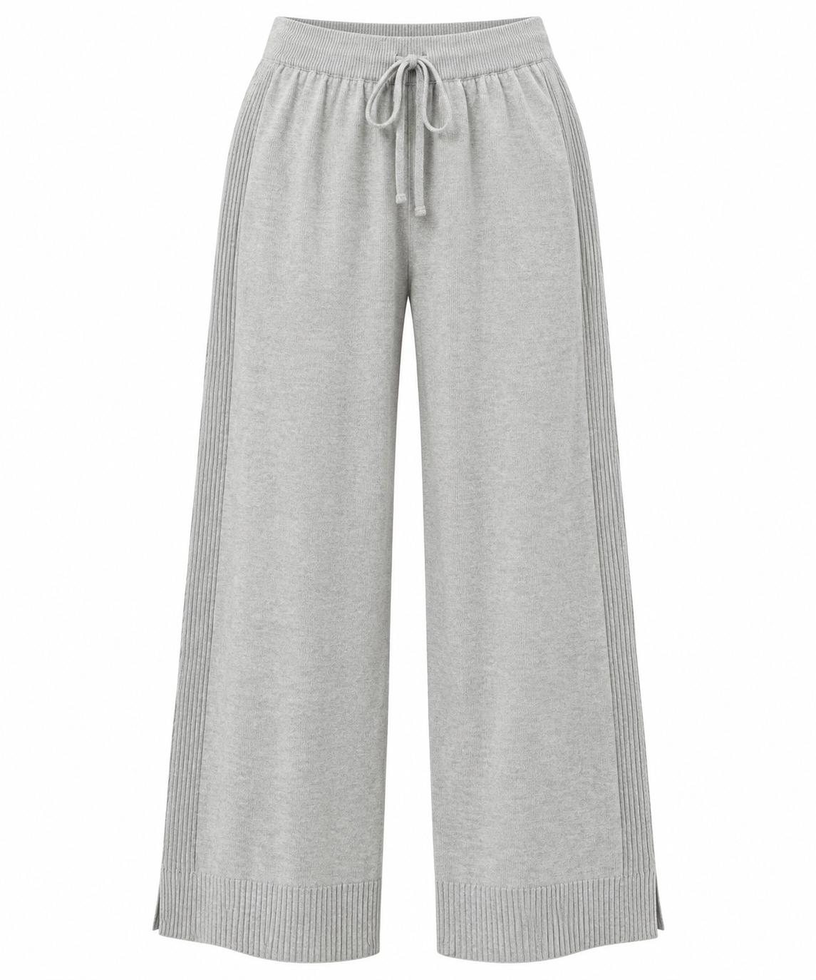 Soft Knit Casual Trousers in Latte - FO8434 | Foil