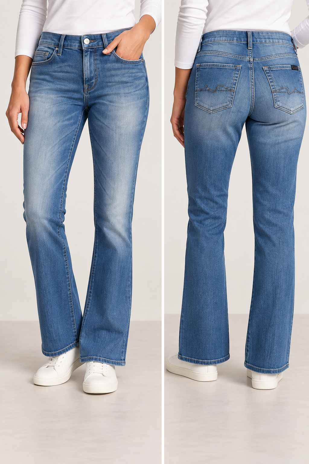 7 For All Mankind Classic High Waist Bootcut Jeans | Summer Holiday