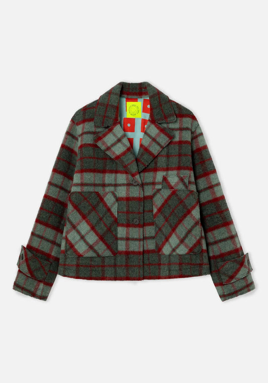 Dr.Bloom Chaqueta Tile Check Jacket | Green