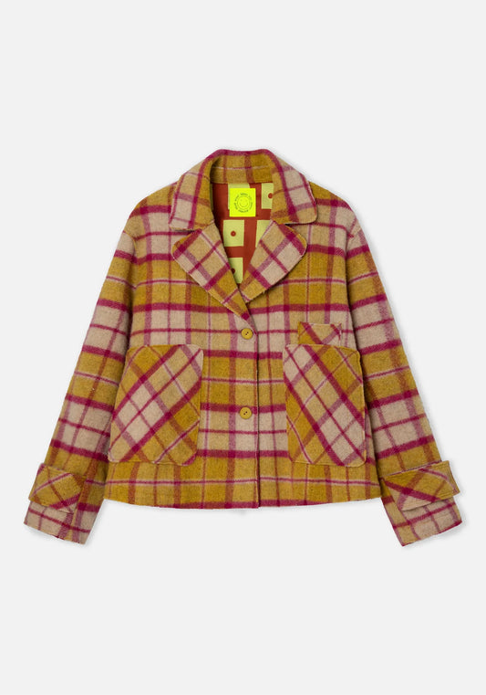 Dr.Bloom Chaqueta Tile Check Jacket | Yellow