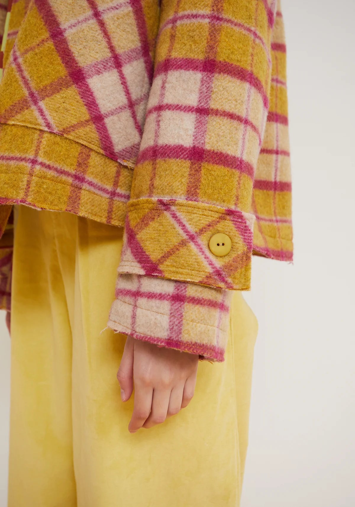 Dr.Bloom Chaqueta Tile Check Jacket | Yellow