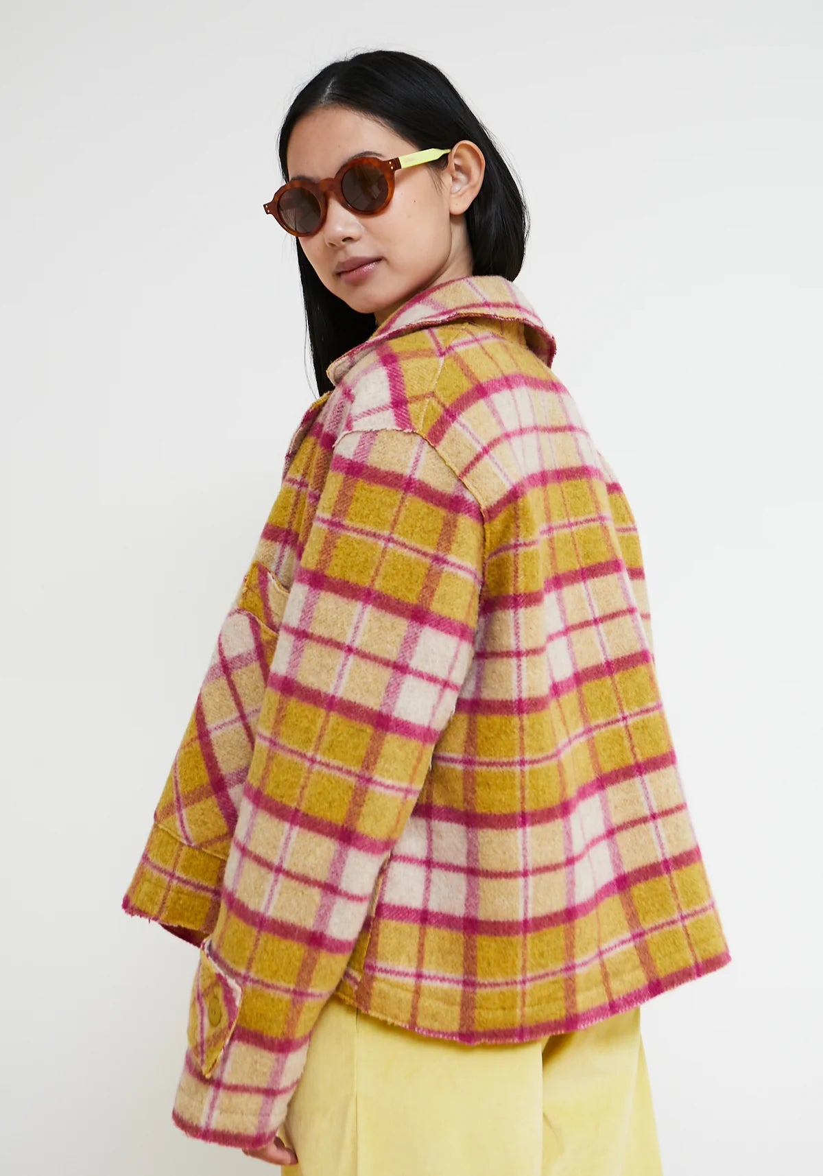 Dr.Bloom Chaqueta Tile Check Jacket | Yellow