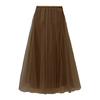 Tulle Layer Skirt - Bitter Chocolate | Last True Angel