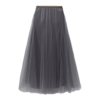 Tulle Layer Skirt - Charcoal Grey | Last True Angel