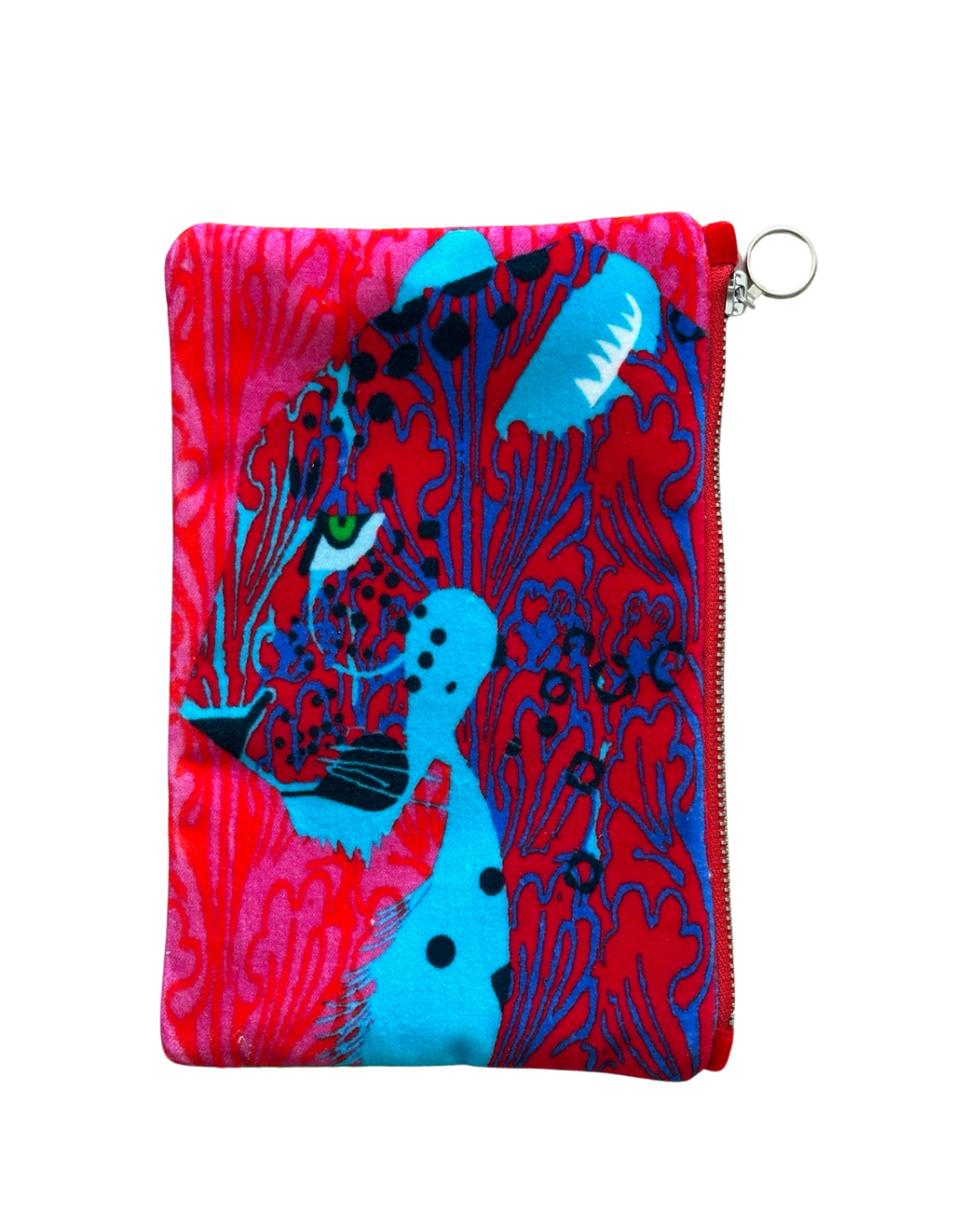 Corita Rose Leopard Small Velvet Pouch