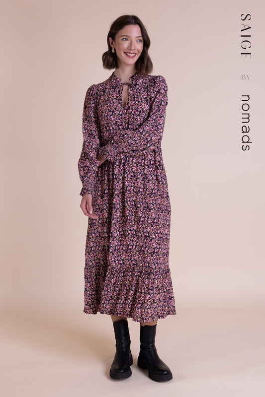 Multi Print Midi Dress | Sage by Nomads