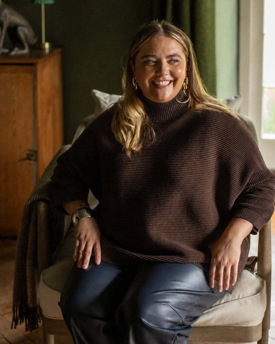 Vicki Jumper – Chocolate | Chalk