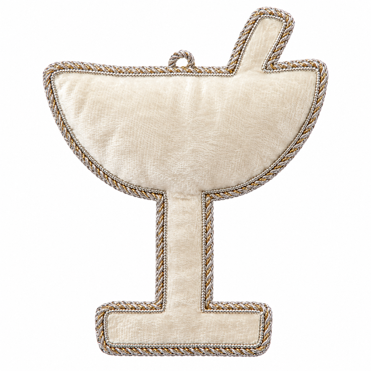 White & Gold Embellished Cocktail Glass Hanging Decoration – Tinker Tailor London