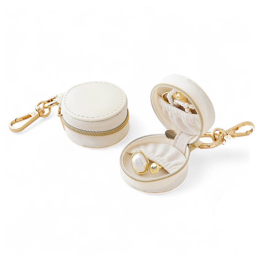 Mini Bag Charm Jewellery Case in Cream | Last True Angel