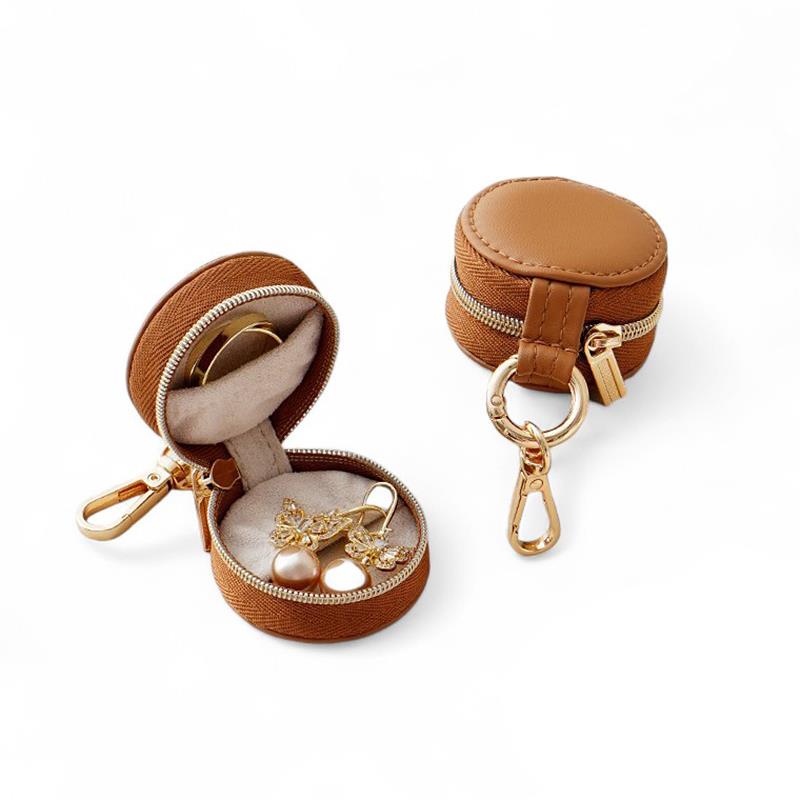 Mini Bag Charm Jewellery Case in Tan | Last True Angel