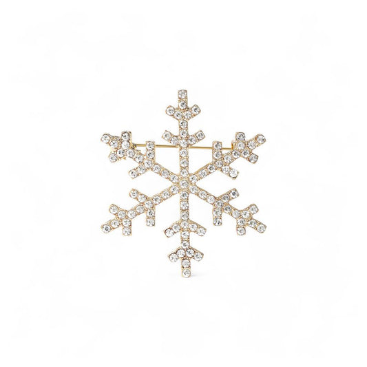 Snowflake Brooch in Gold | Last True Angel