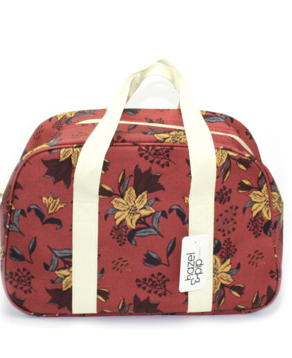Batik patterned weekend bag